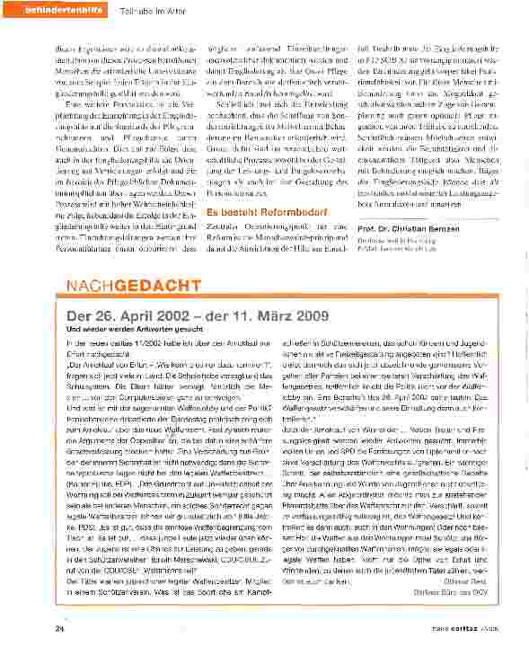 Vorschauseite 4: Eingliederungshilfe muss Vorrang vor Pflege haben