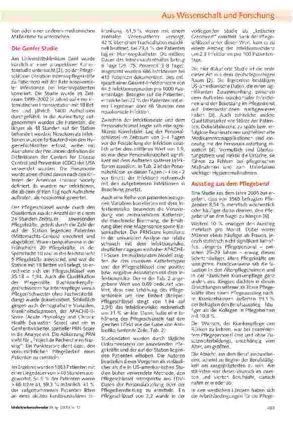 Vorschauseite 3: Hat die Reduktion von Pflegepersonal Folgen auf die Qualität der Krankenhausbehandlung?