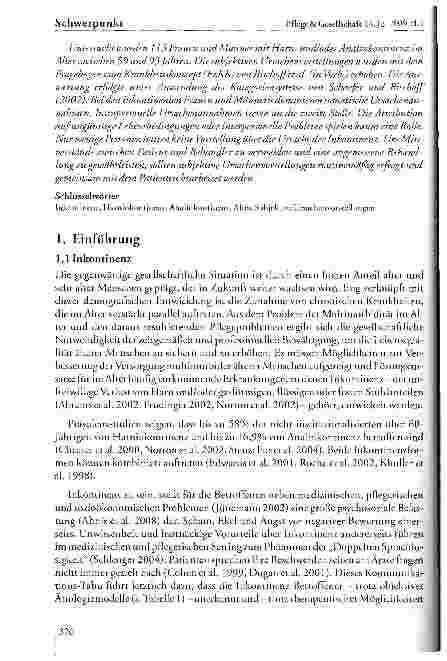 Vorschauseite 2: Krankheitsbezogene subjektive Ursachenvorstellungen alter Menschen über Inkontinenz