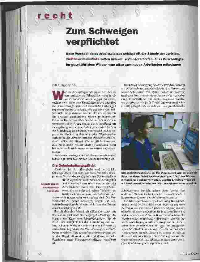 Vorschauseite 1: Zum Schweigen verpflichtet
