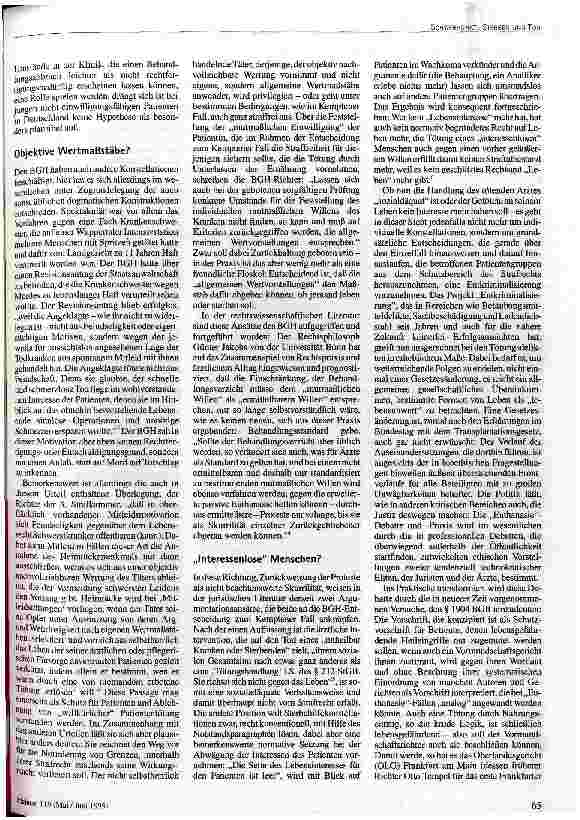 Vorschauseite 2: Tödliches Mitleid Sterbehilfe und Rechtssprechung in der Bundesrepublik