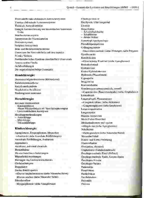 Vorschauseite 2: Gesamtindex Leitlinien und Empfehlungen I
