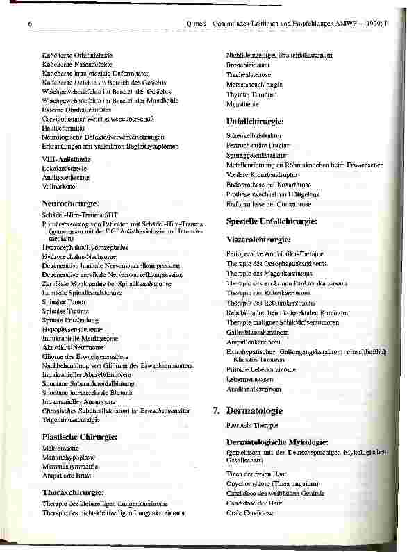 Vorschauseite 4: Gesamtindex Leitlinien und Empfehlungen I