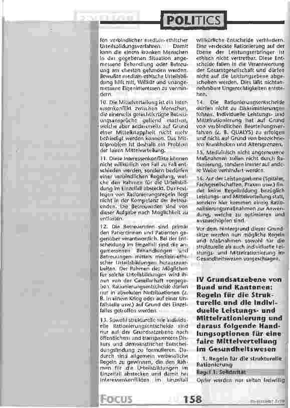 Vorschauseite 6: Manifest für eine faire Mittelverteilung im Gesundheitswesen vom 13. Januar 1999 Ist unser Gesundheitswesen noch bezahlbar?