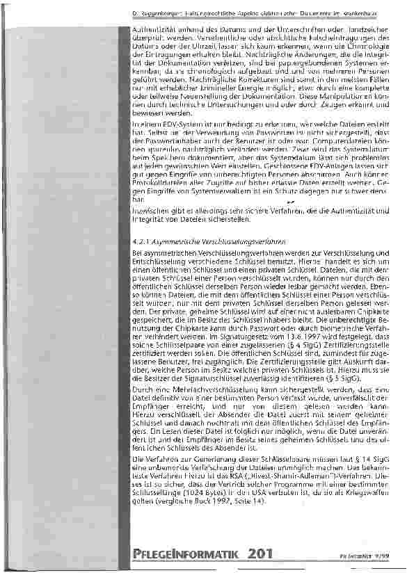 Vorschauseite 5: Haftungsrechtliche Aspekte elektronischer Dokumente im Krankenhaus