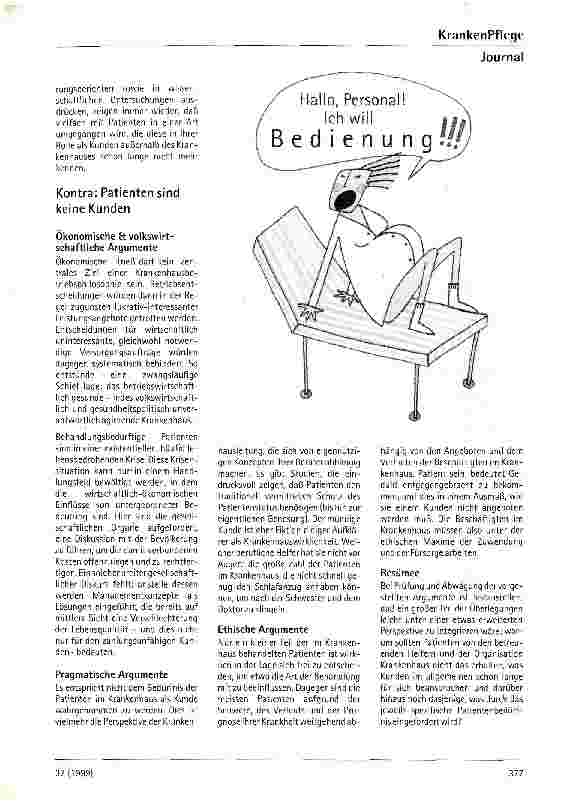Vorschauseite 2: Der Patient als Kunde
