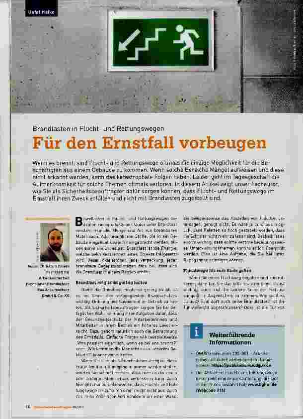 Vorschauseite 1: Für den Ernstfall verbeugen