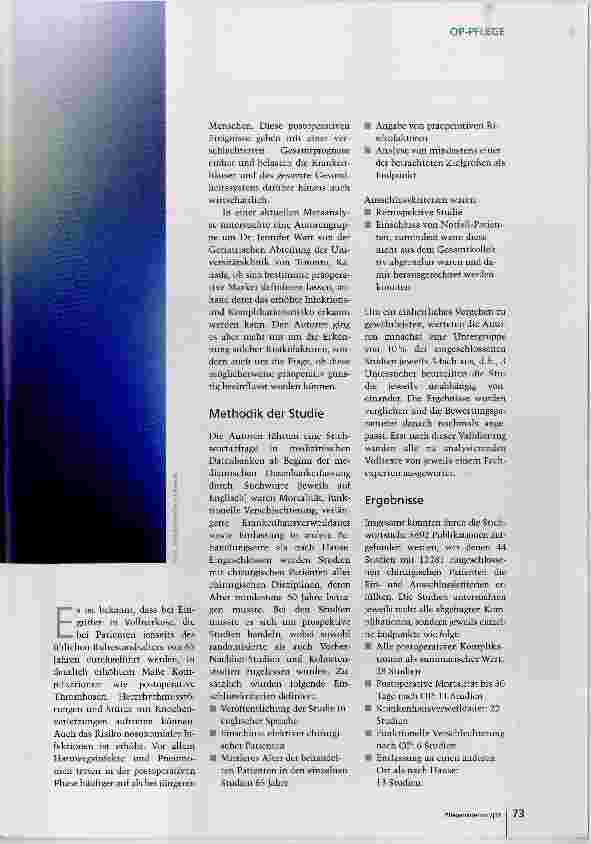 Vorschauseite 2: Gibt es Vorhersagemarker für das Komplikationsrisiko?