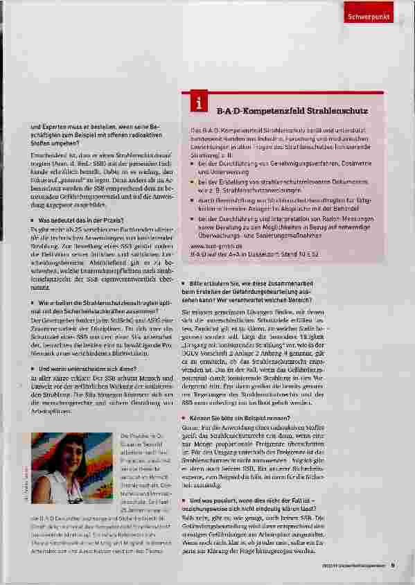 Vorschauseite 2: Arbeitsschutz trifft Strahlenschutz