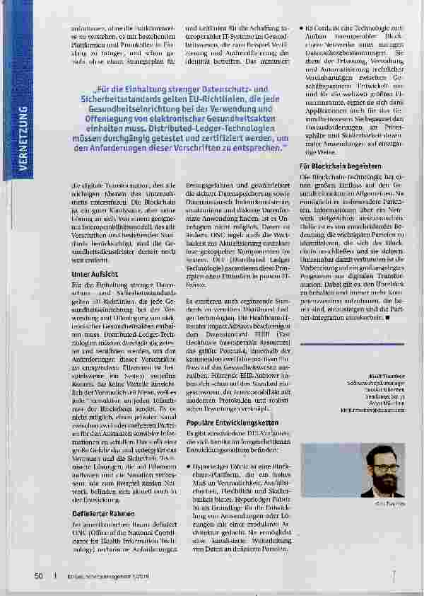 Vorschauseite 3: Wie Patienten Informationen via Blockchaln austauschen