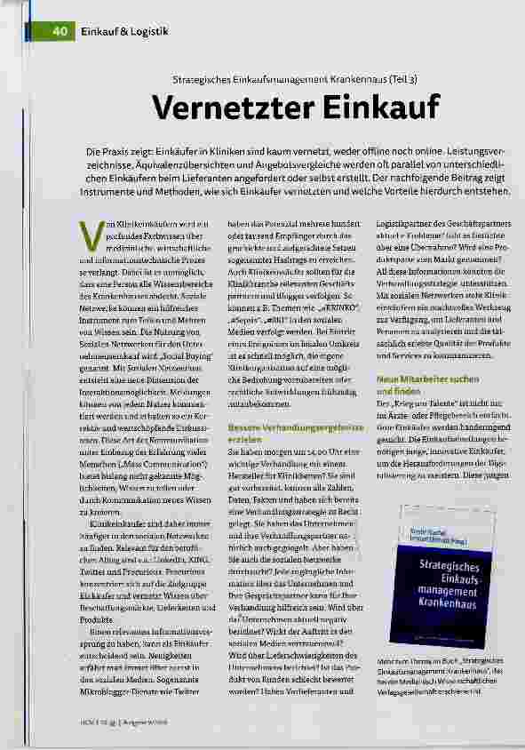 Vorschauseite 1: Vernetzter Einkauf