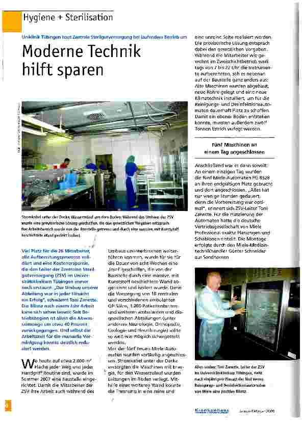 Vorschauseite 1: Moderne Technik hilft sparen