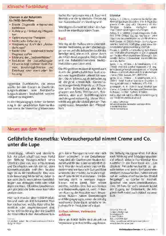 Vorschauseite 1: Gefährliche Kosmetika: Verbraucherportal nimmt Creme und Co. unter die Lupe