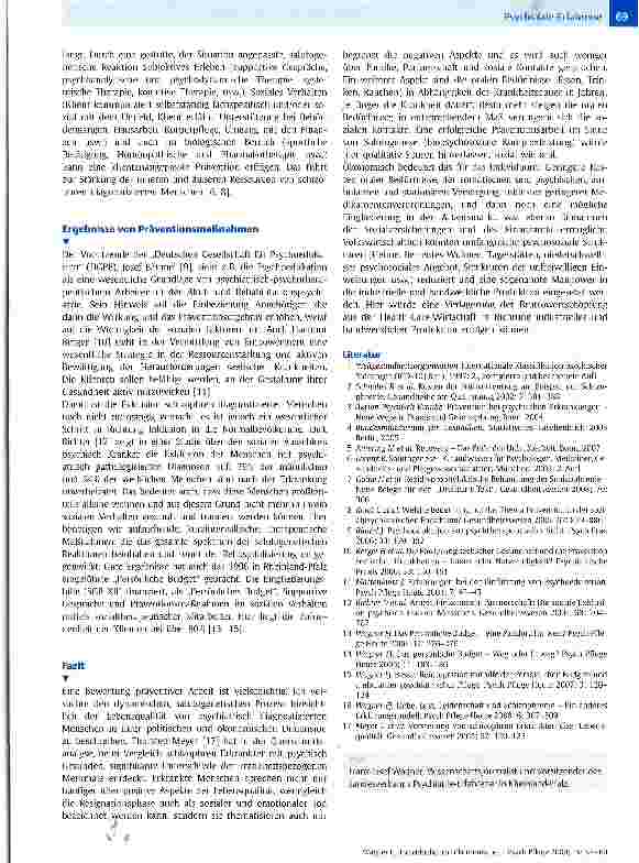 Vorschauseite 3: Individuelle und ökonomische Bedeutung der sekundären Prävention bei Schizophrenie