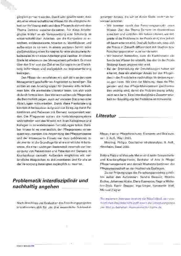 Vorschauseite 5: Patienten mit Demenz in der Klinik