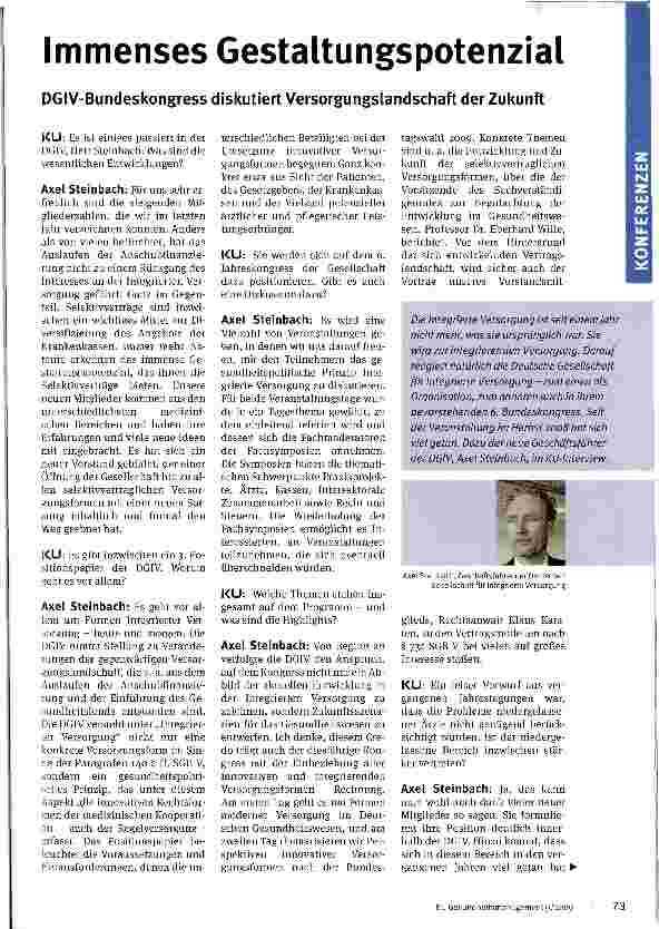 Vorschauseite 1: Immenses Gestaltungspotenzial