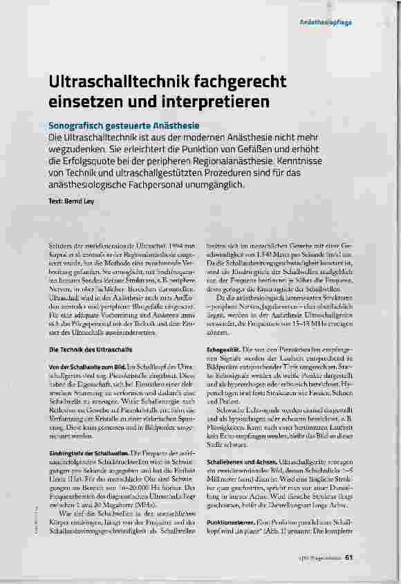 Vorschauseite 2: Ultraschalltechnik fachgerecht einsetzen und interpretieren