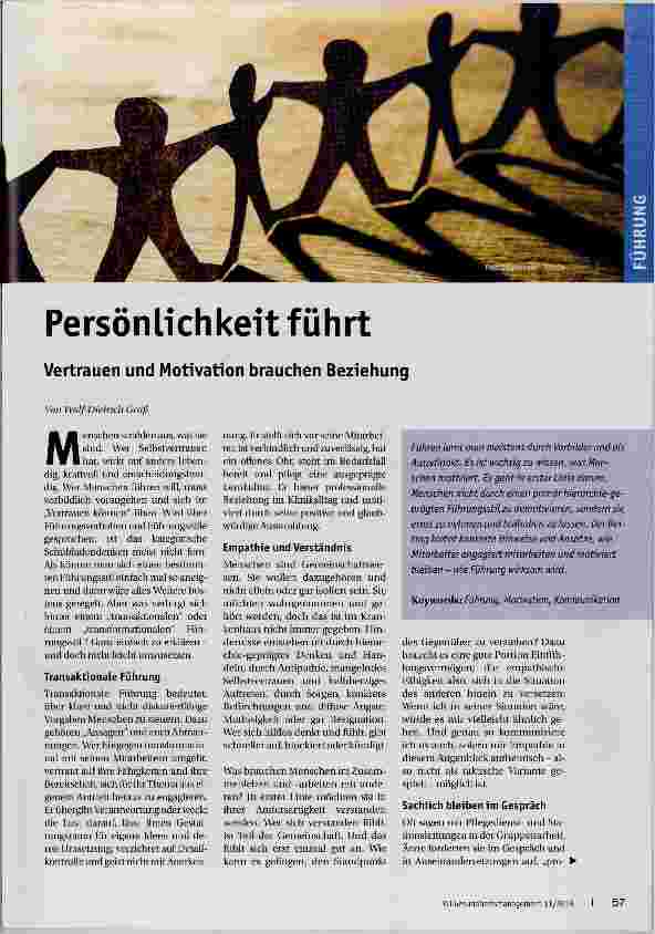 Vorschauseite 1: Persönlichkeit führt