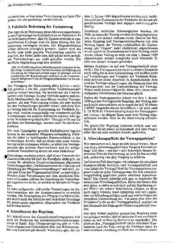 Vorschauseite 2: Die Zustimmung der Kassenverbände zur Pflegesatzvereinbarung