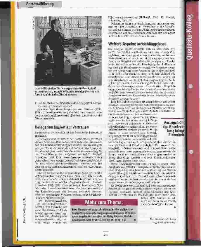 Vorschauseite 5: Halt zwischen allen Stühlen Aufbau und Inhalt einer Stellenbeschreibung am Beispiel einer stellvertretenden PDL