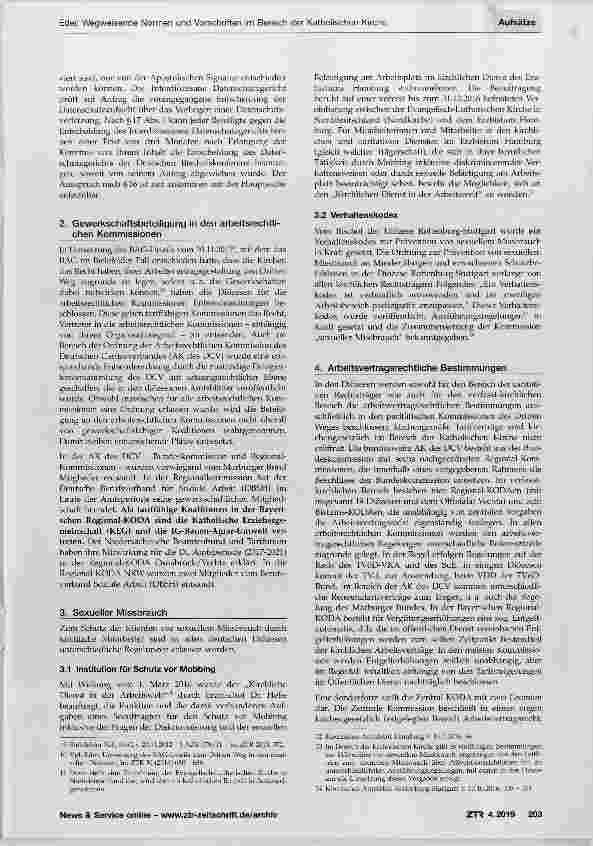 Vorschauseite 3: Wegweisende Normen und Vorschriften im Bereich der Katholischen Kirche in den Jahren 2016-2018