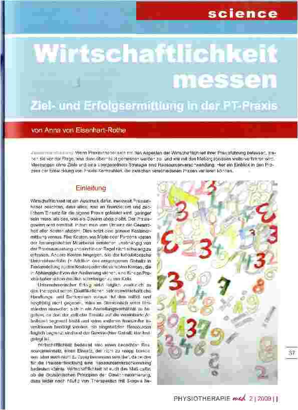 Vorschauseite 1: Wirtschaftlichkeit messen
