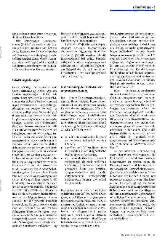 Vorschauseite 2: Kinderärztliche Versorgung und Frühe Hilfen