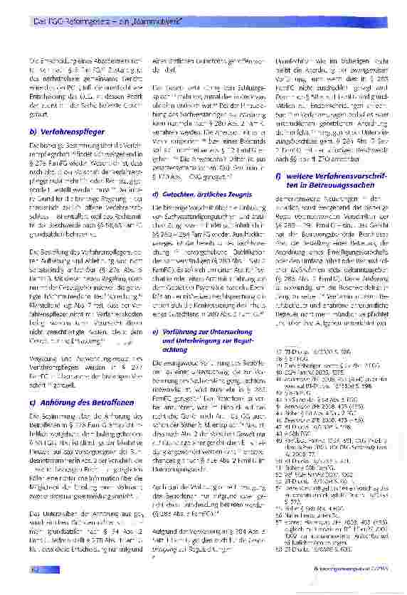Vorschauseite 4: Das FGG-Reformgesetz - ein „Mammutwerk