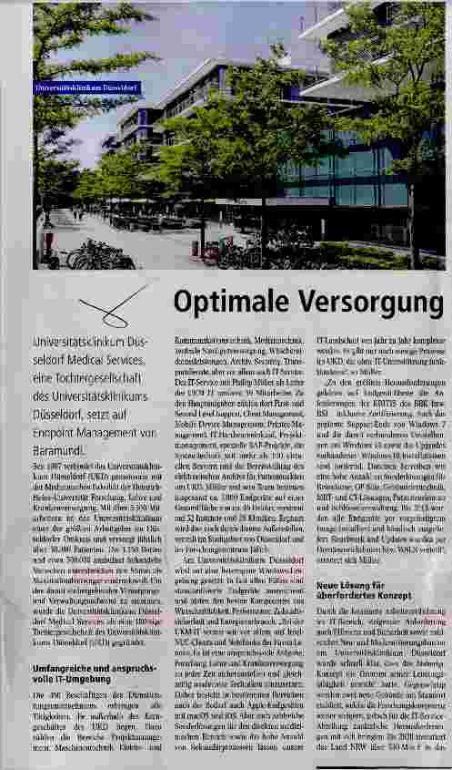 Vorschauseite 1: Optimale Versorgung für Patienten und IT