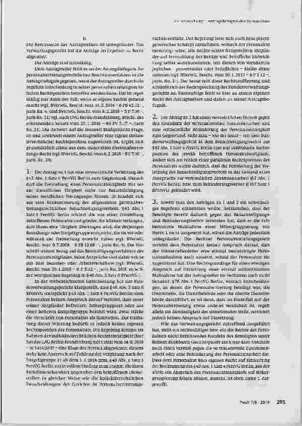 Vorschauseite 3: Antragsbefugnis des Personalrats