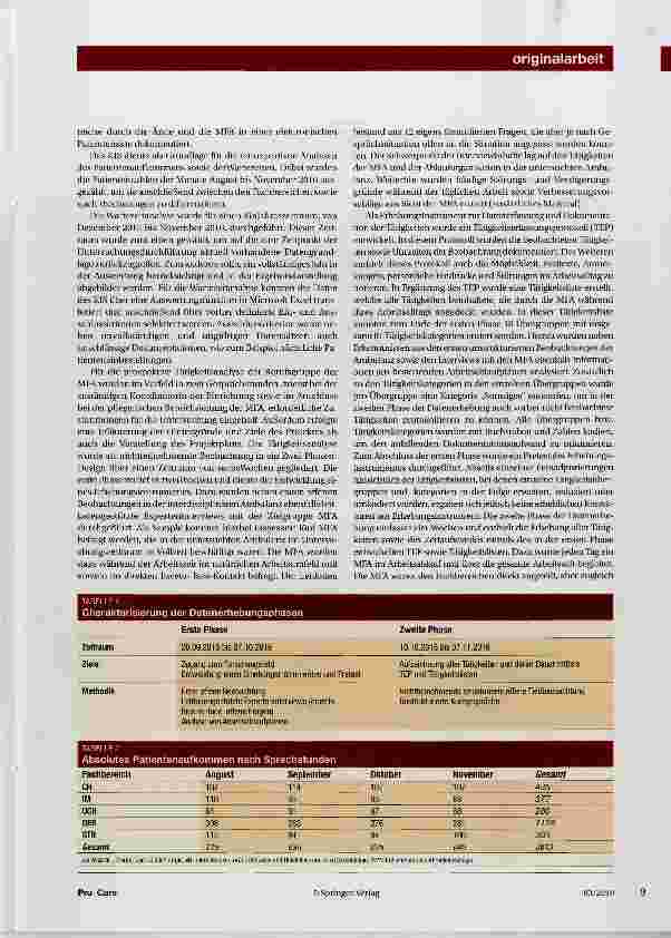 Vorschauseite 3: Prozessanalyse einer interdisziplinären onkologischen Ambulanz eines Klinikums der Maximalversorgung