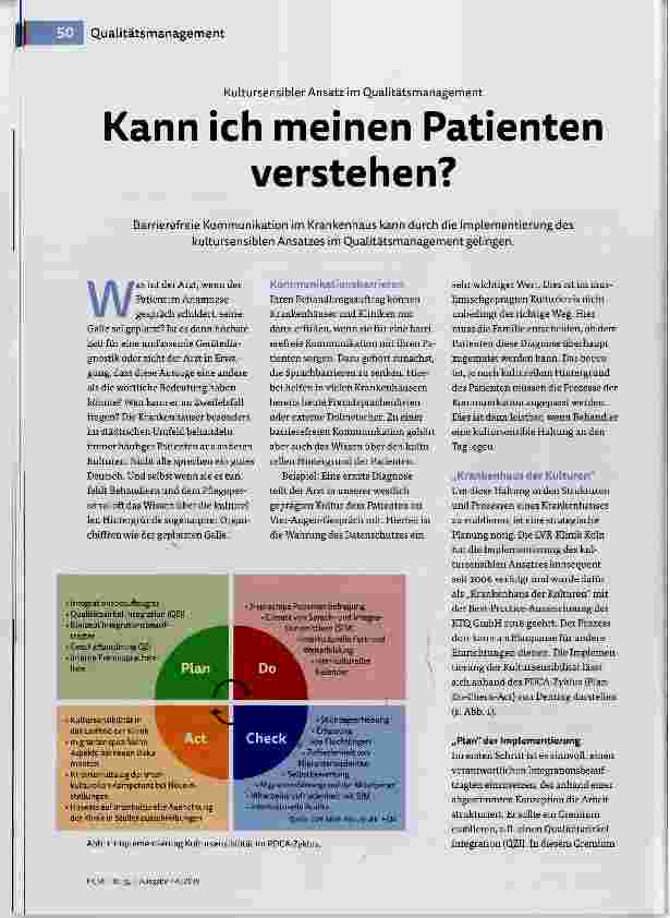 Vorschauseite 1: Kann ich meinen Patienten verstehen?