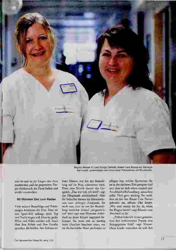 Vorschauseite 2: Breast Care Nurses im Einsatz