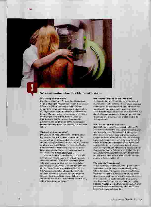 Vorschauseite 3: Breast Care Nurses im Einsatz