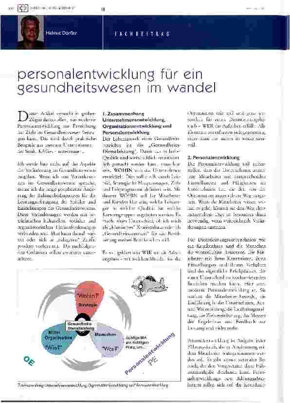 Vorschauseite 1: personalentwicklung für ein gesundheitswesen im wandel
