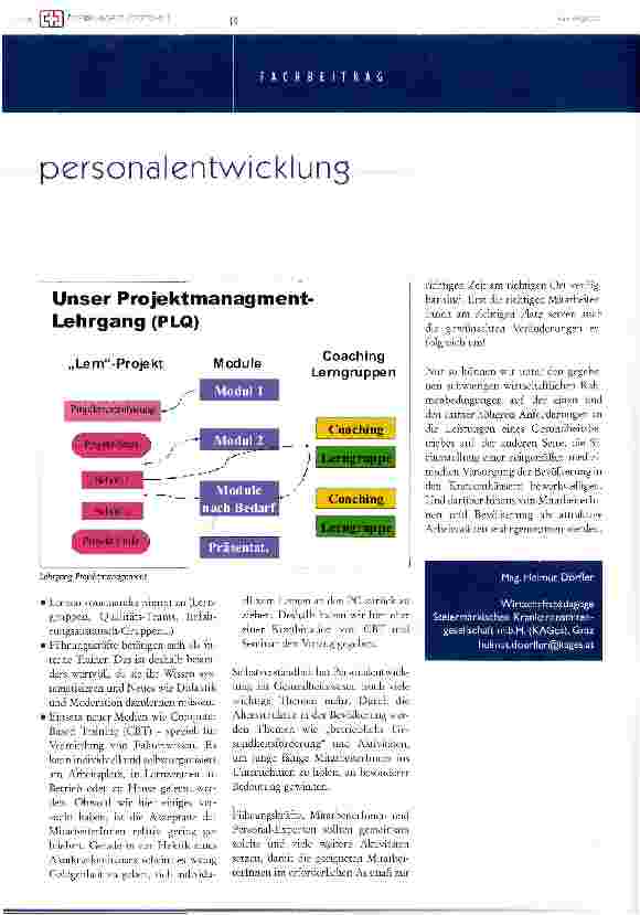 Vorschauseite 5: personalentwicklung für ein gesundheitswesen im wandel