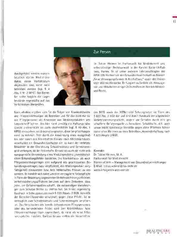 Vorschauseite 2: Pflichten schaffen Sicherheit?