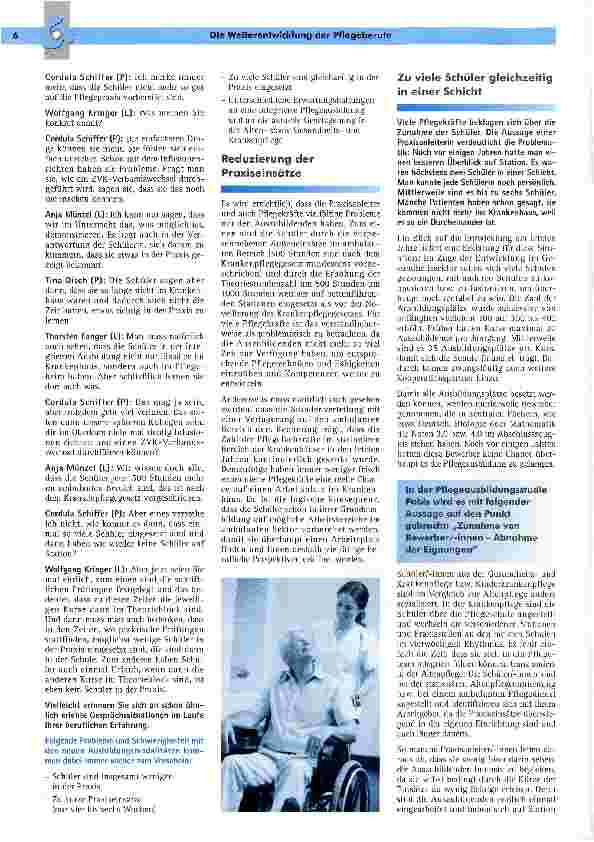 Vorschauseite 3: Die Weiterentwicklung der Pflegeberufe