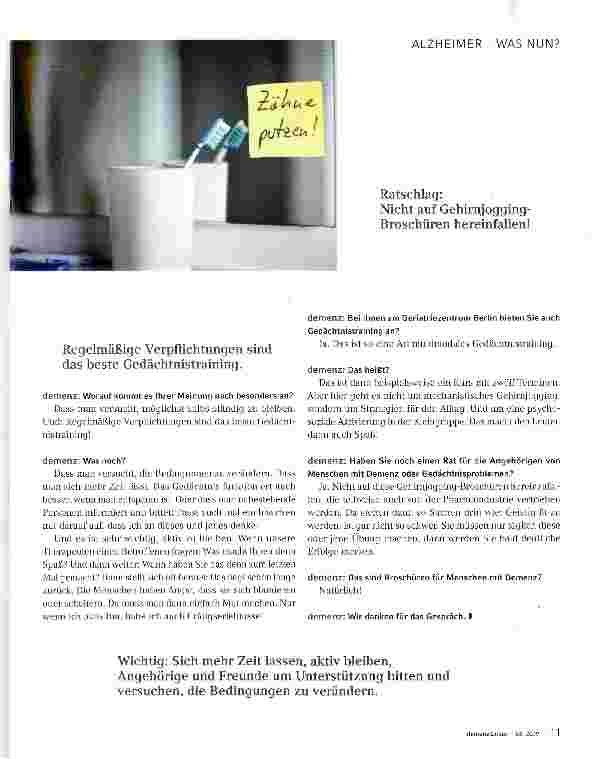 Vorschauseite 2: Mythos Gedächtnistraining