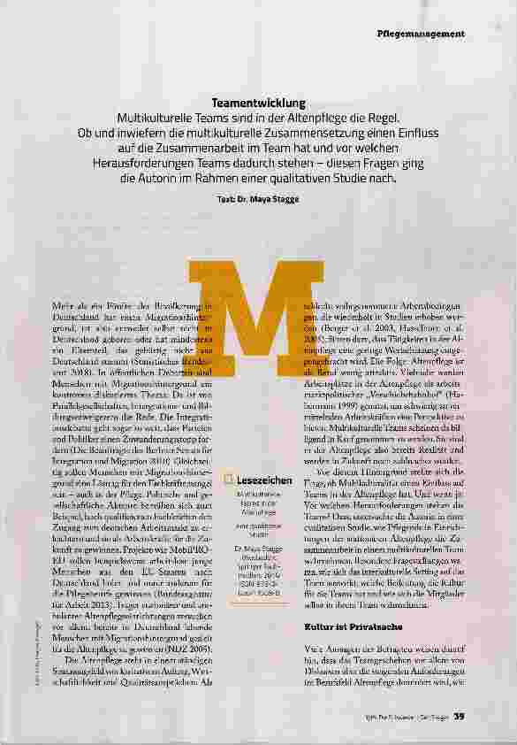 Vorschauseite 2: MULTI KULTURELLE TEAMS