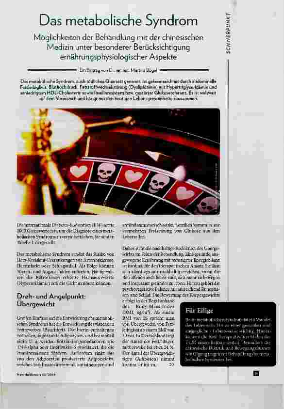 Vorschauseite 1: Das metabolische Syndrom
