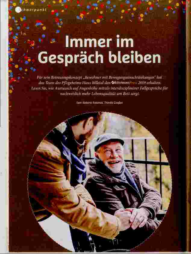 Vorschauseite 1: Immer im Gespräch bleiben