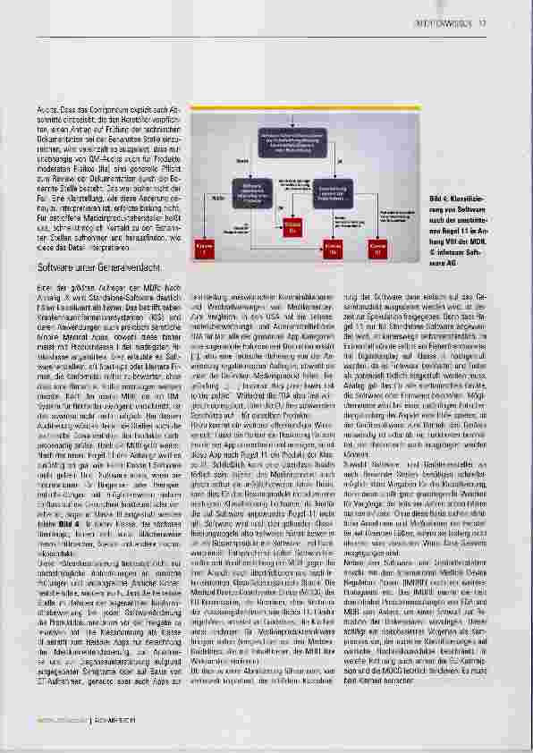 Vorschauseite 3: Die MDR aus Sicht eines Herstellers für Medizinproduktesoftware
