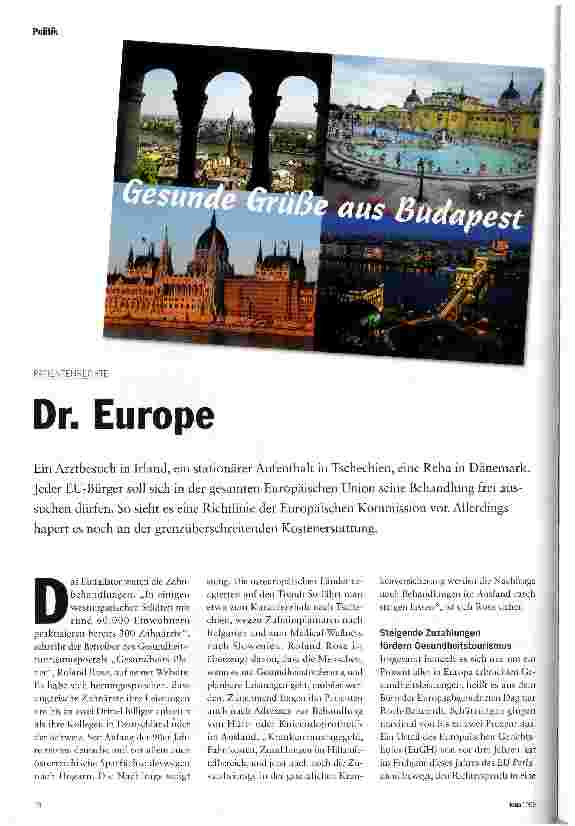 Vorschauseite 1: Dr. Europe