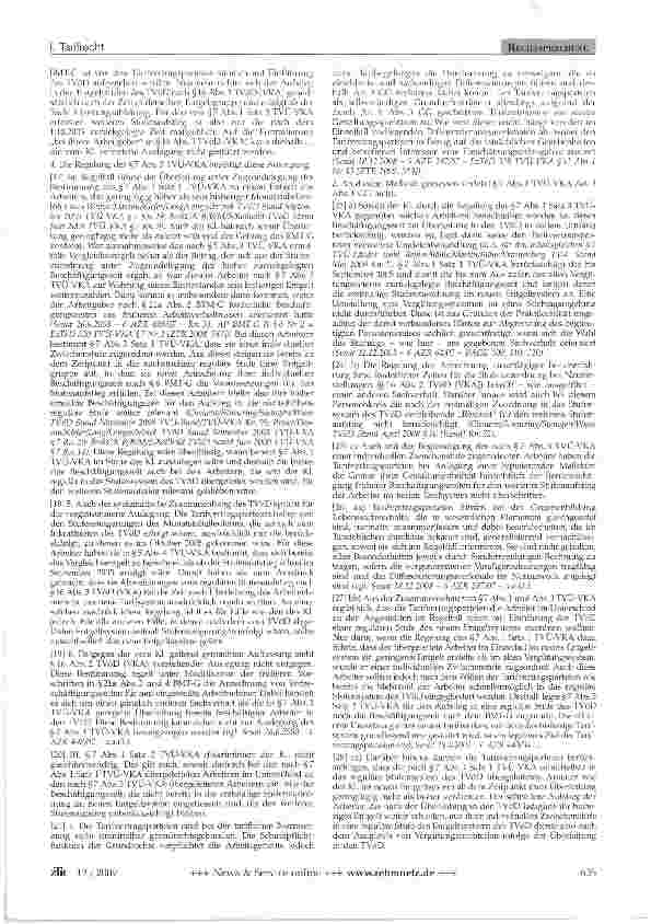 Vorschauseite 3: Stufenaufstieg von Arbeitern des öffentlichen Dienstes - Berücksichtigung von Beschäftigungszeiten