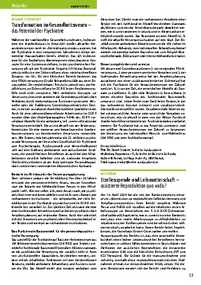 Vorschauseite 1: Eizellenspende und Leihmutterschaft – assistierte Reproduktion quo vadis?