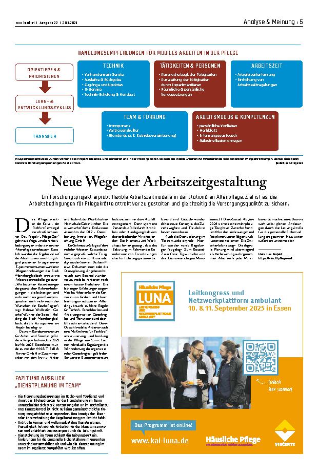 Vorschauseite 1: Neue Wege der Arbeitszeitgestaltung
