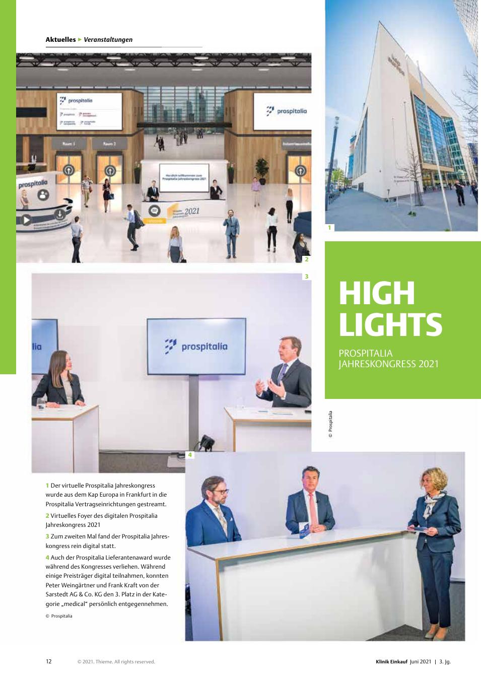Vorschauseite 1: Highlights: Prospitalia Jahreskongress 2021