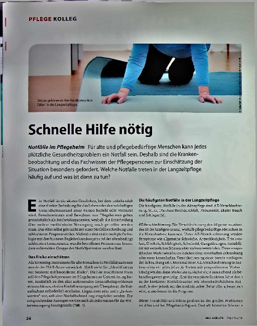 Vorschauseite 1: Schnelle Hilfe nötig.