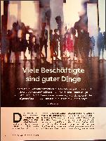Vorschauseite 1: Viele Beschäftigte sind guter Dinge.